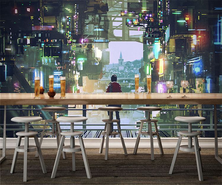 Customized 3d Stereoscopic City Night Lights Building Wallpaper Bedroom Living Room Tv Background Wall Mural Home Decoration Canada 2019 From Fst1688