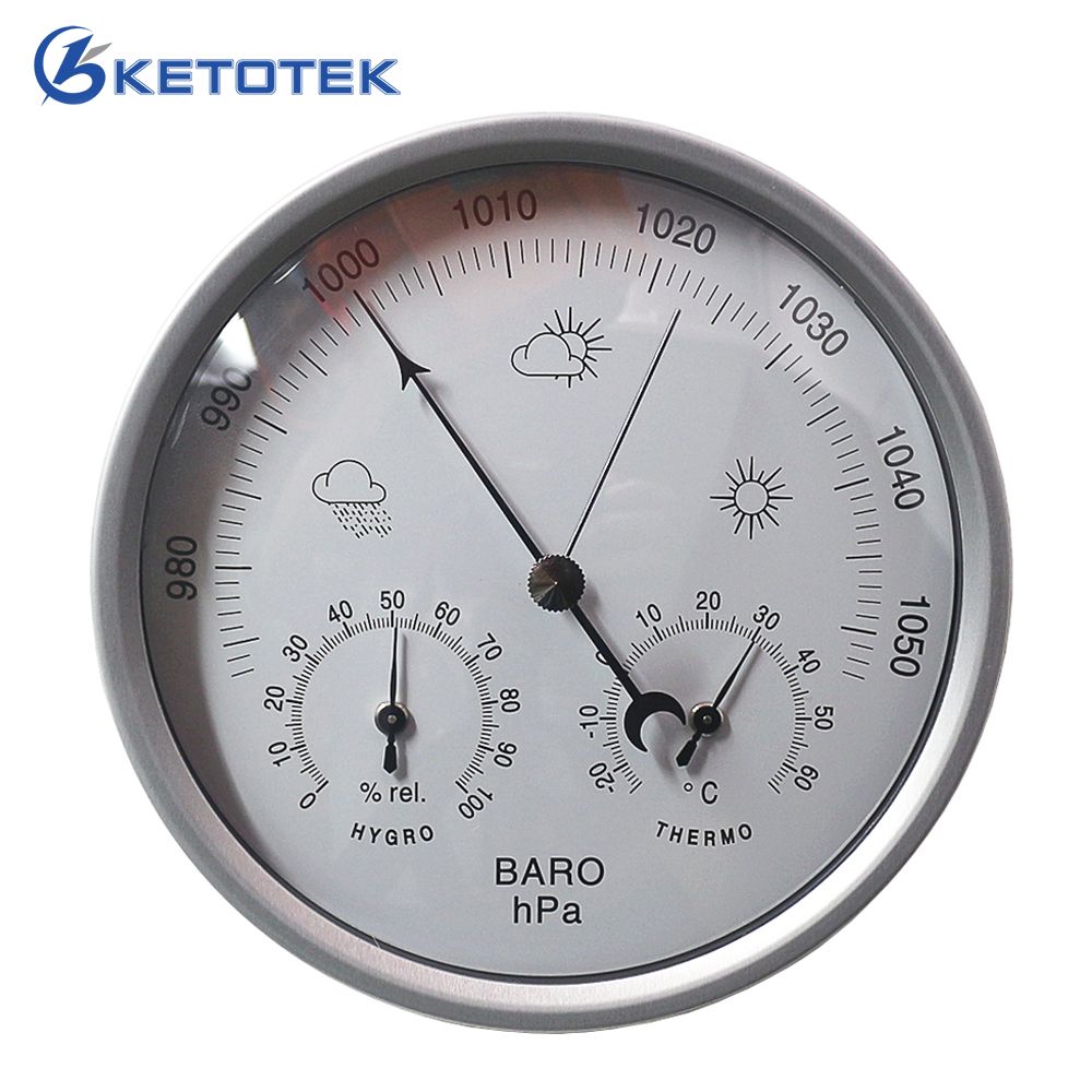 3in 1 Barometer In/Outdoor Thermometer Hygrometer Weather Station