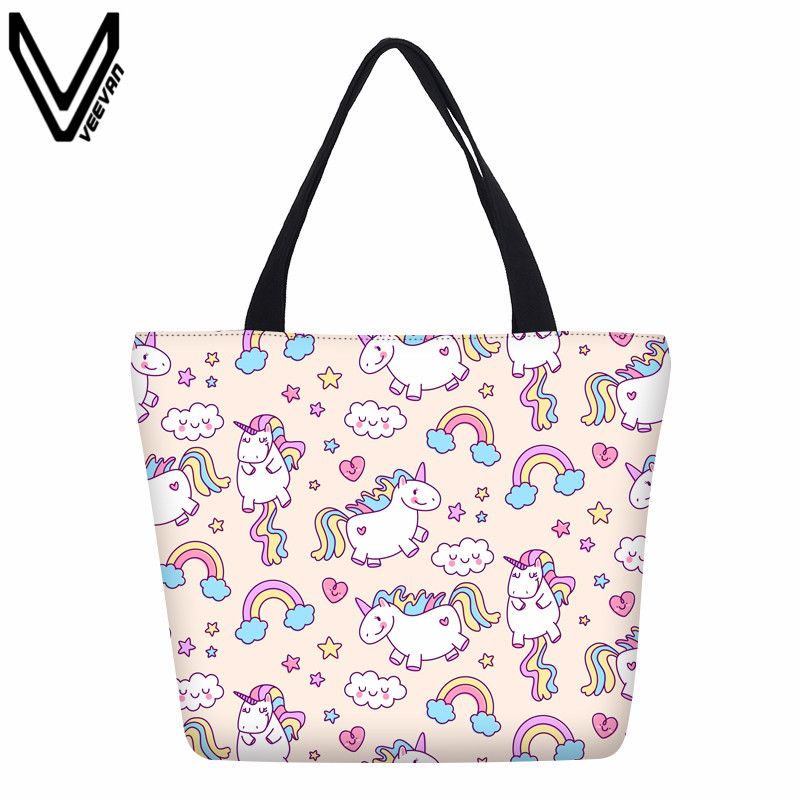 unicorn beach bag