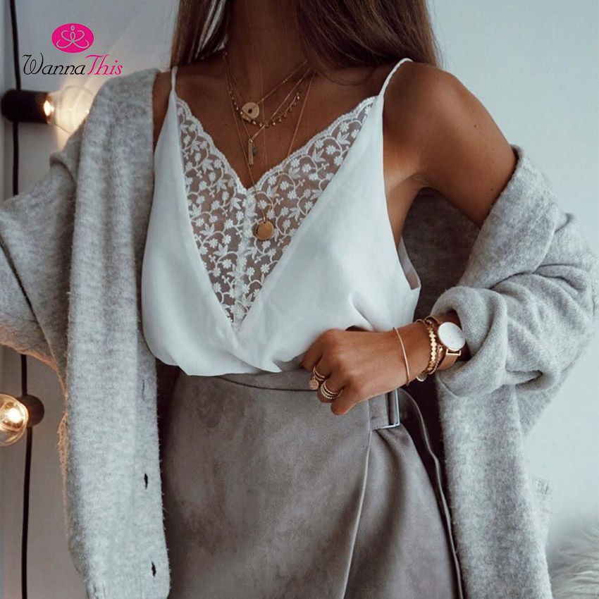 lace white cami