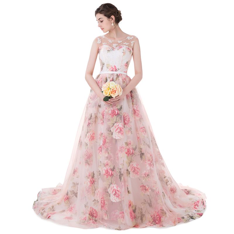 organza long dress