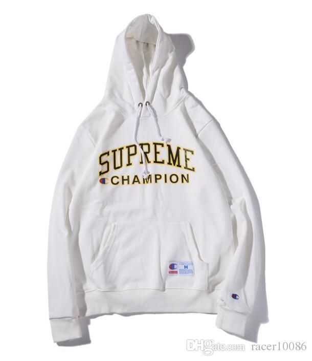 champion supreme hoodie white