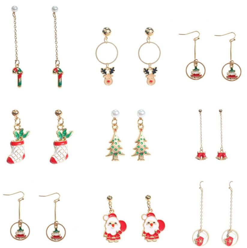 Immagini Di Natale Semplici.Acquista Orecchini Pendenti Lunghi Regalo Creativo Di Natale Semplici Piccoli Orecchini Di Calze Di Canna Fresca Babbo Natale Gioielli Ciondolo A 12 6 Dal China Wholesaler Dhgate Com