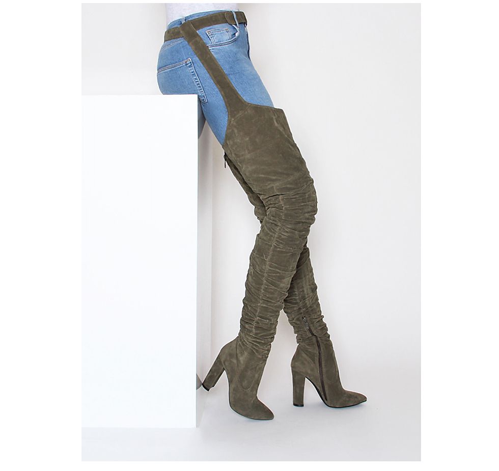 Fashion Women Over The Knee Pointed Belt Thigh High Boots High Heels Long Boots Fashion Women Over The Knee Pointed Belt Thigh High Boots High Heels Long Boots