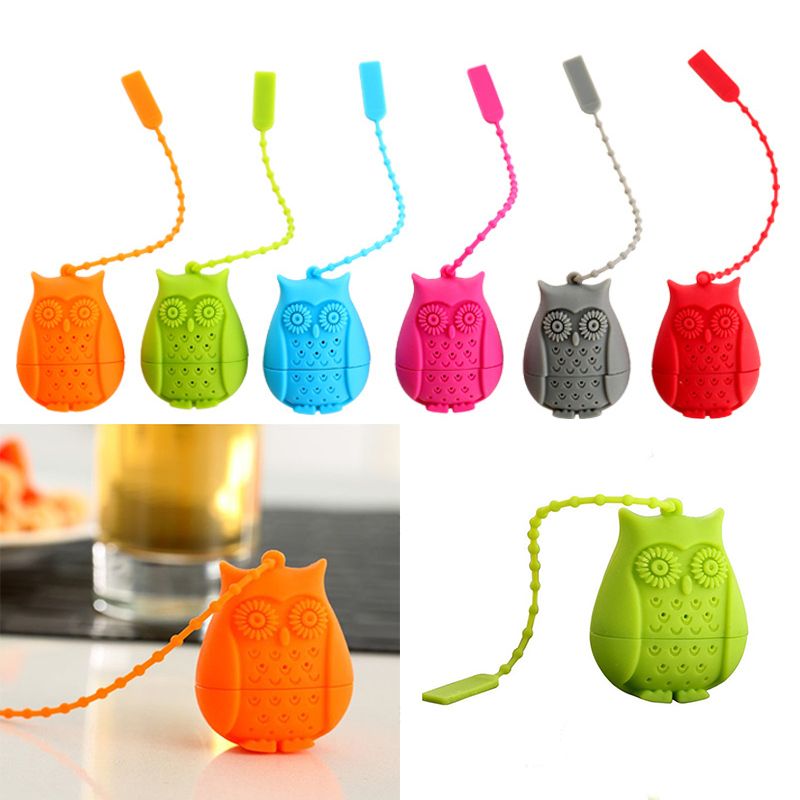 Generico CF-BT01 de silicona búho bolsas de té coladores de té Cuchara de filtro Herramientas infusor de té del café-Blue Generico CF-BT01 de silicona búho bolsas de té coladores de té Cuchara de filtro Herramientas infusor de té del café-Blue