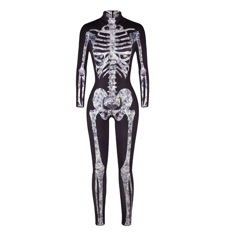 womens skeleton bodysuit