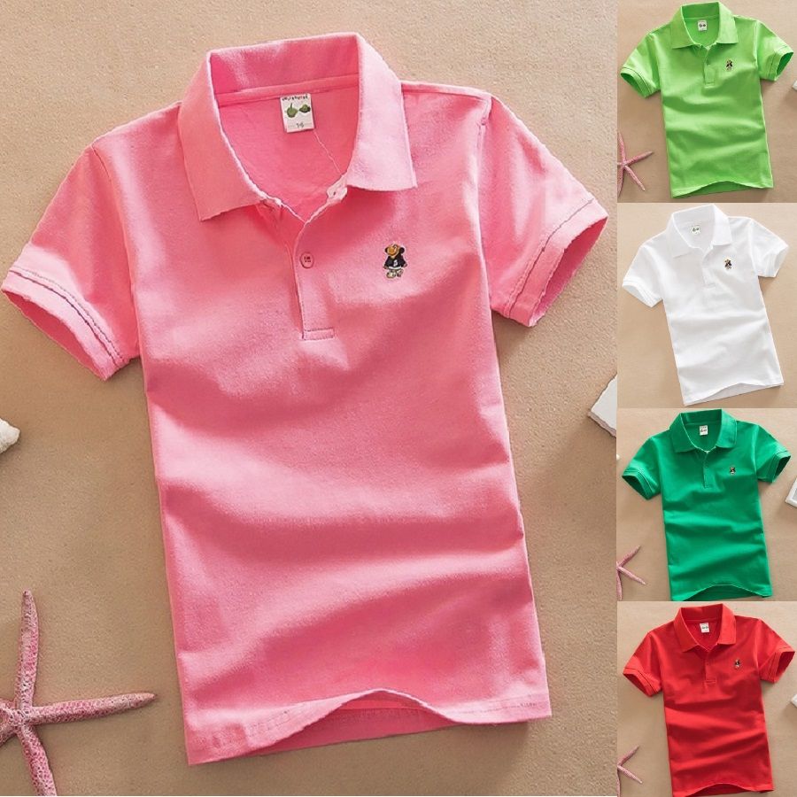 LOT OF 4 YOU PICK COLORS 10//12 BOYS POLOS