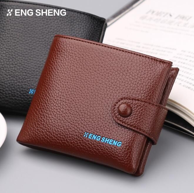 Leather Mens Wallet Cheap Fashion Short Original Wallet Mens Short Leather Soft Designer Wallet ...