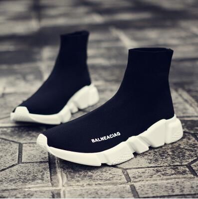 Balenciaga 2018 nuevos calcetines negros zapatillas de deporte, zapatos de entrenamiento zapatillas, calcetines de entrenamiento