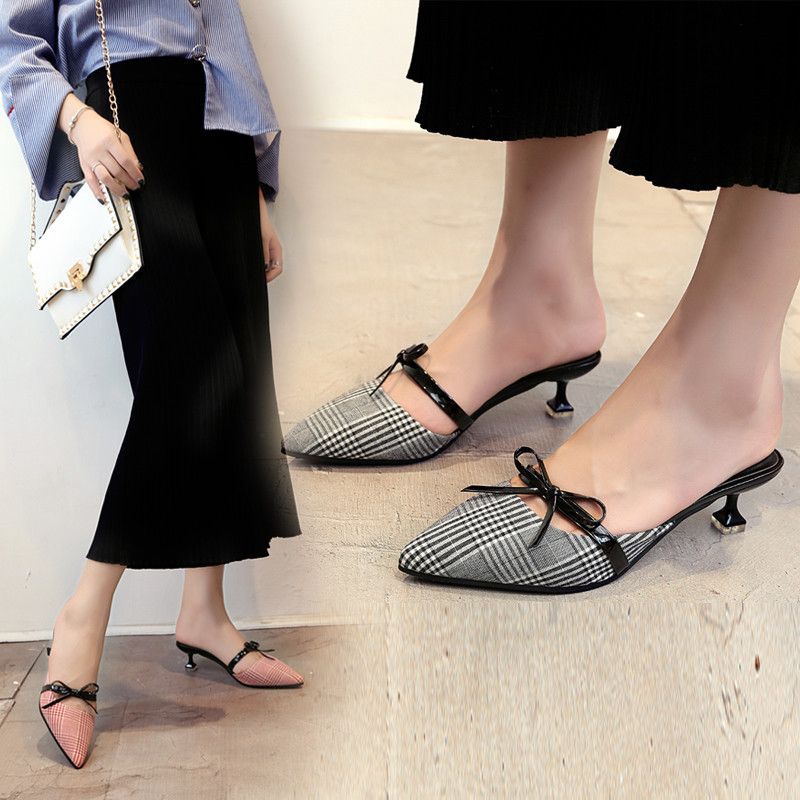 ladies backless slippers