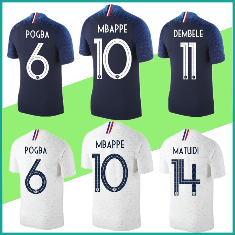 mbappe white france jersey