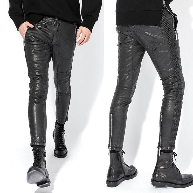 mens biker trousers