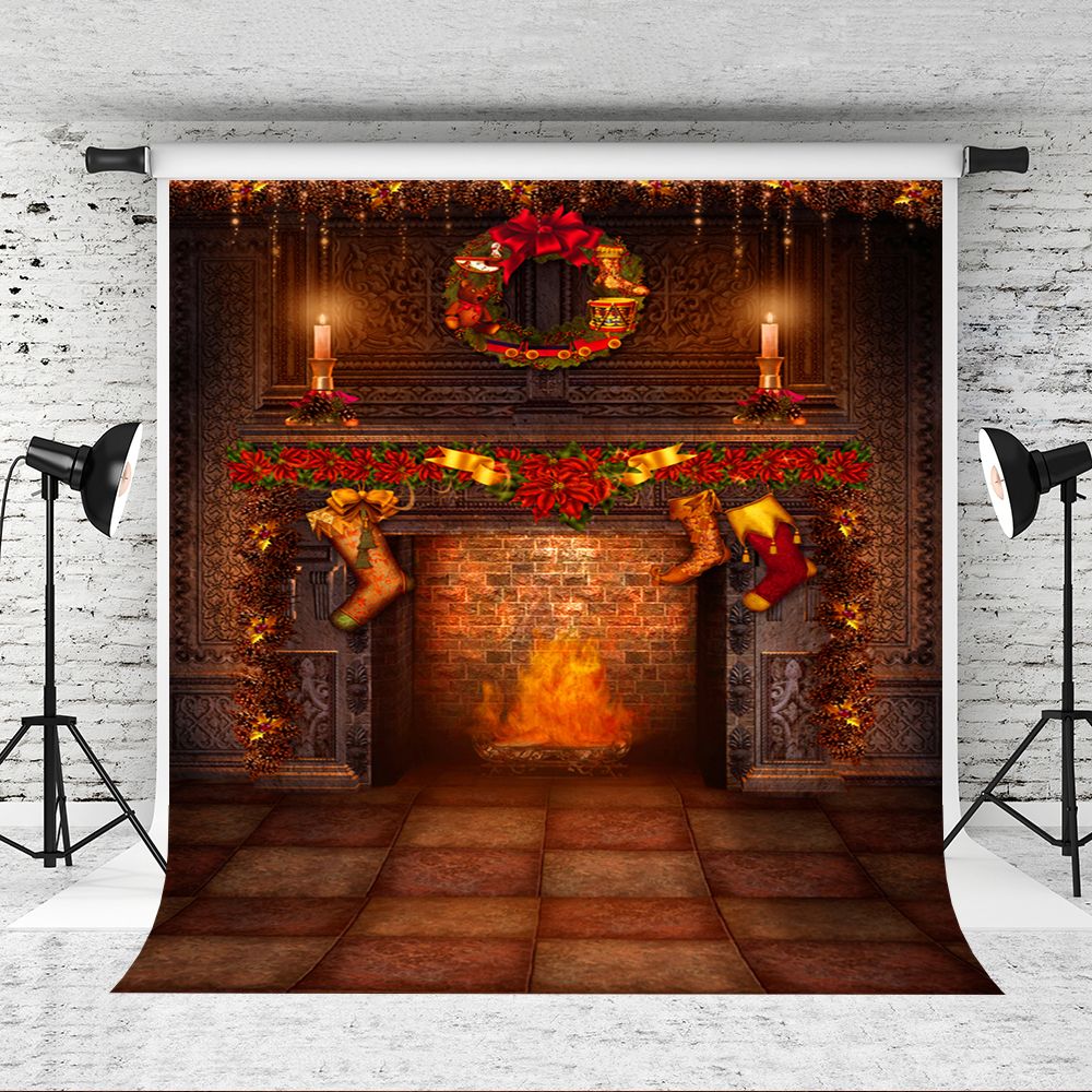 Acquista Sogno 5x7ft Camino In Mattoni Da Sfondo La Festa Di Natale Fotografia Tiro Di Sfondo Bambini Di Festa Di Natale Photo Professional Studio Prop A 27 88 Dal Dreambackdrop Dhgate Com