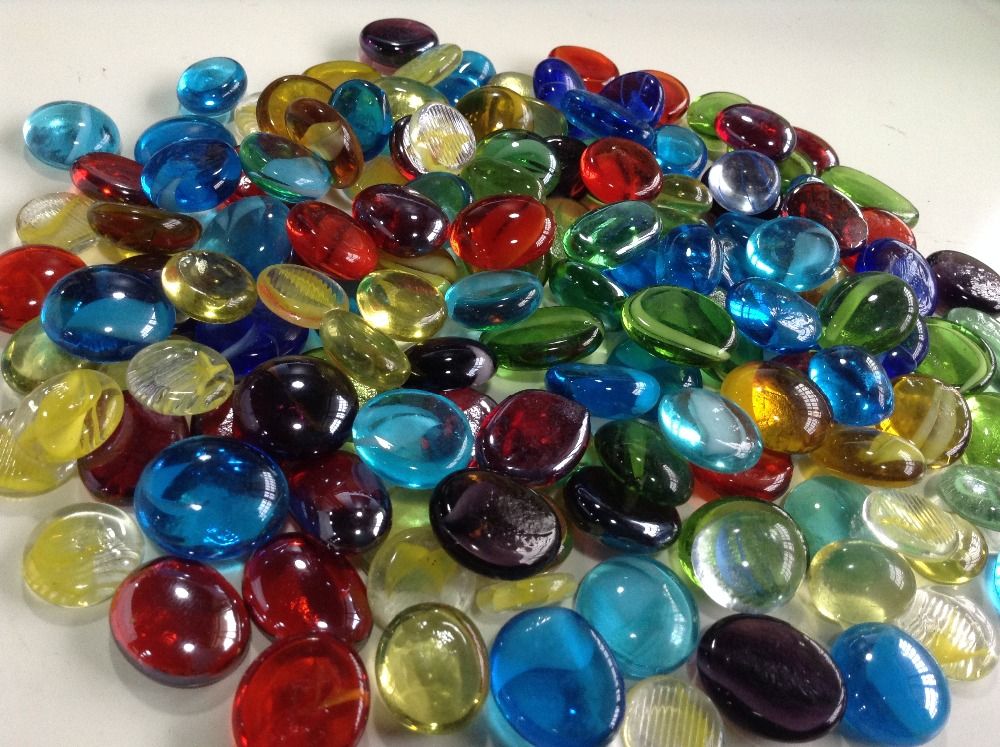 flat glass beads