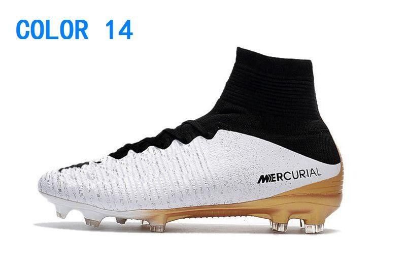 2018 zapatos de fútbol de niños Mercurial Superfly V FG Niños Botas de fútbol
