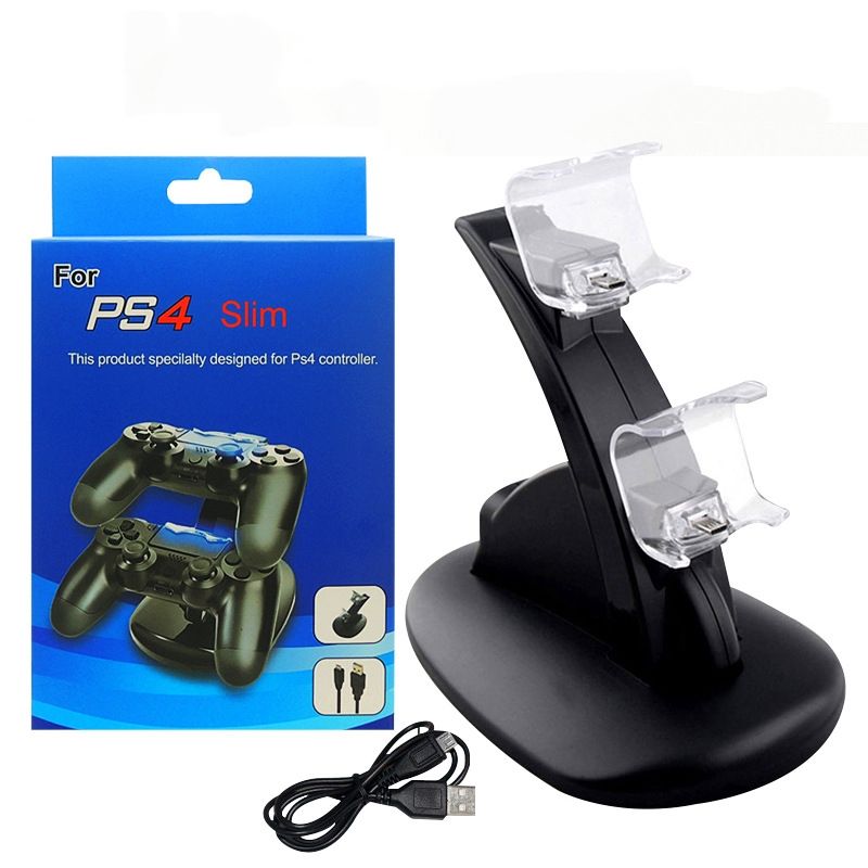 Dual Usb Charging Stand For Ps4 Pro Slim Controller Chargedock