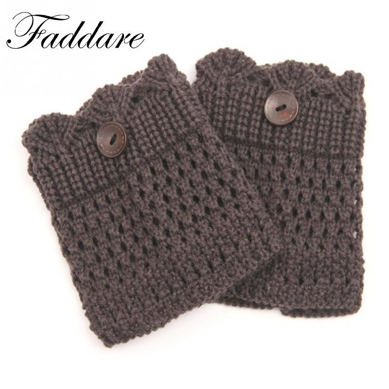 Spring fever Womens Fashion Short Knitting Lace Socks Leg Warmer Boot Cover
