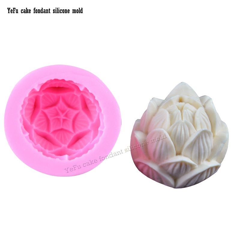 2020 3d Lotus Flowers Dimensional Shape Candle Moulds Soap