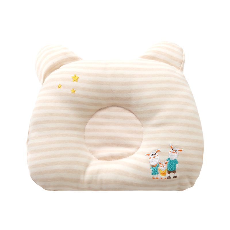 Round Breathable Baby Pillow Newborn Infant Shaping Pillow Cartoon