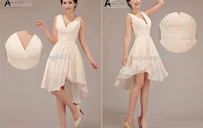 Compra Estilo De Chocolate Oscuro A US24W Nuevos Vestidos De Dama De Honor  Hasta La Rodilla Elegantes Y Baratos Hasta La Rodilla Vestidos De Fiesta De  Boda LD003 Barato | Entrega Rápida