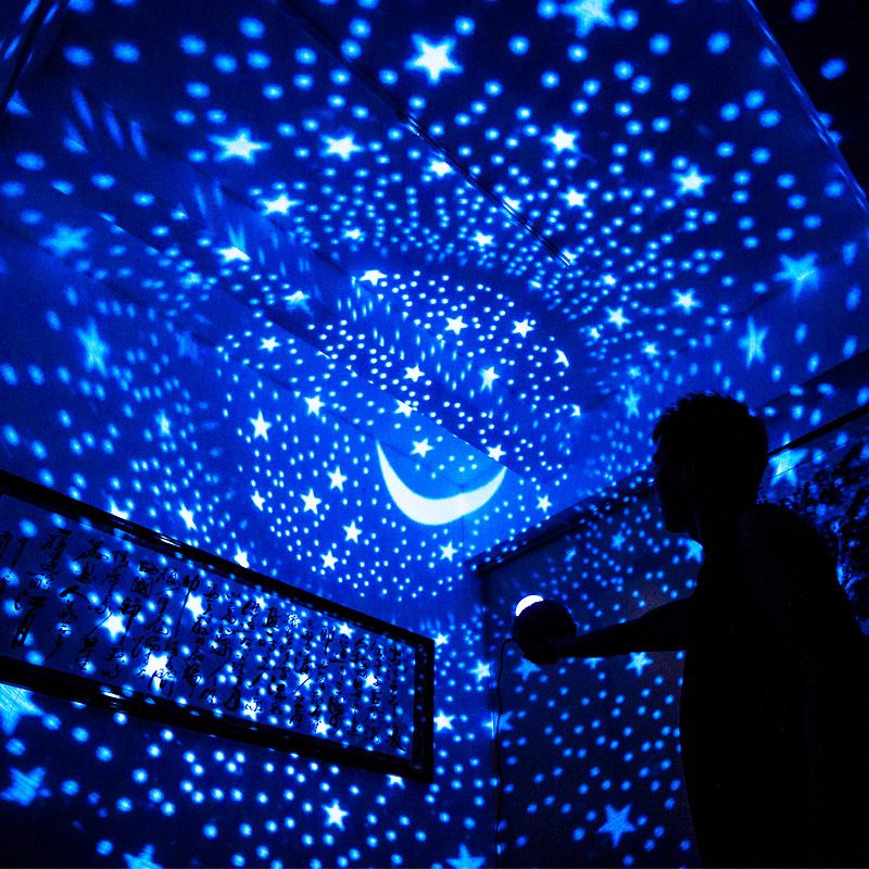 2019 Lucky Fish Starry Sky Projector Led Night Light Remote Control Rotating Led Bedroom Night Lamp Novelty Light For Children Baby From Butao 36 5