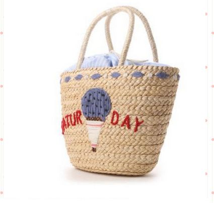 cream straw bolsa