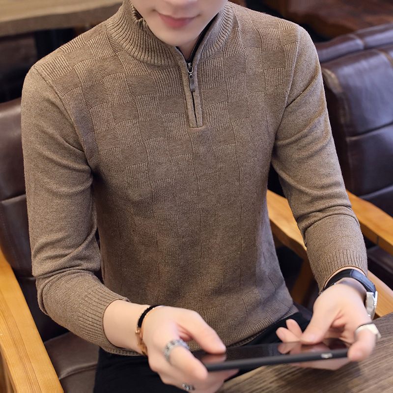 half sleeve turtleneck sweater
