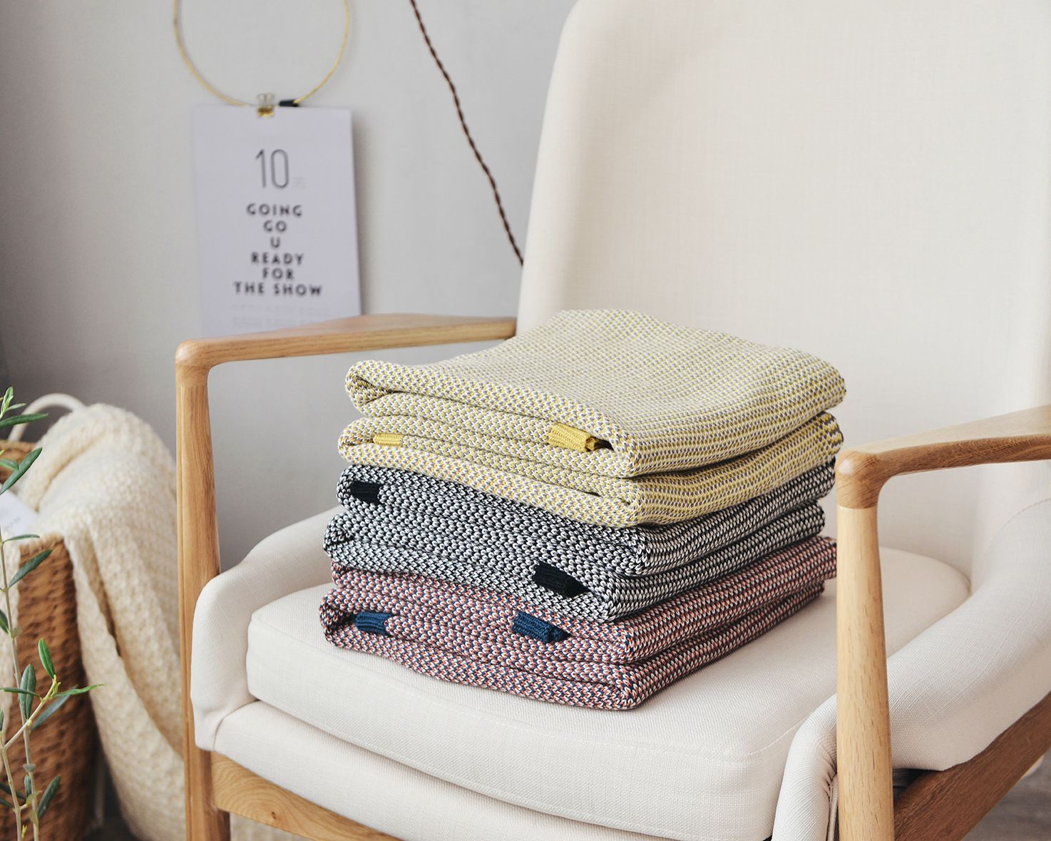 Acquista I Europeo Intrecciato Tricolore Cotone Coperta In Cotone Baby Neonato Coperta Coperta Divano Camera Da Letto Thread Tiro Coperta A 25 39 Dal Sweethome123 Dhgate Com