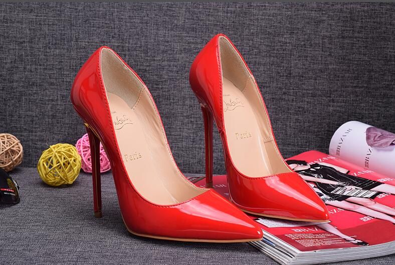 scarpe rosse vernice tacco alto