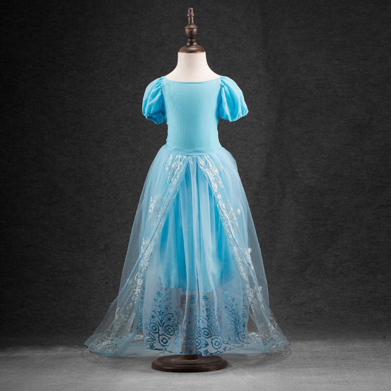 Acheter Chaud Robe De Fille De Bebe Pour Lete Cendrillon Princesse Robes De Soiree Pour Les Vetements De Noel Pour Filles Robes Cendrillon En Queue Daronde De 14 78 Du Sto3