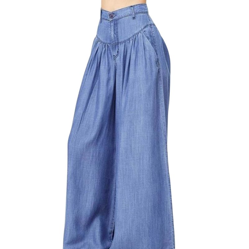 Compre 2018 Verano Tallas Grandes Pantalón Ancho Pantalones Vaqueros  Pantalones De Mezclilla Sueltos Femeninos De Gran Tamaño Pantalones Palazzo  Informales Mujer A 20,9 € Del Watchestore | Es.Dhgate.Com