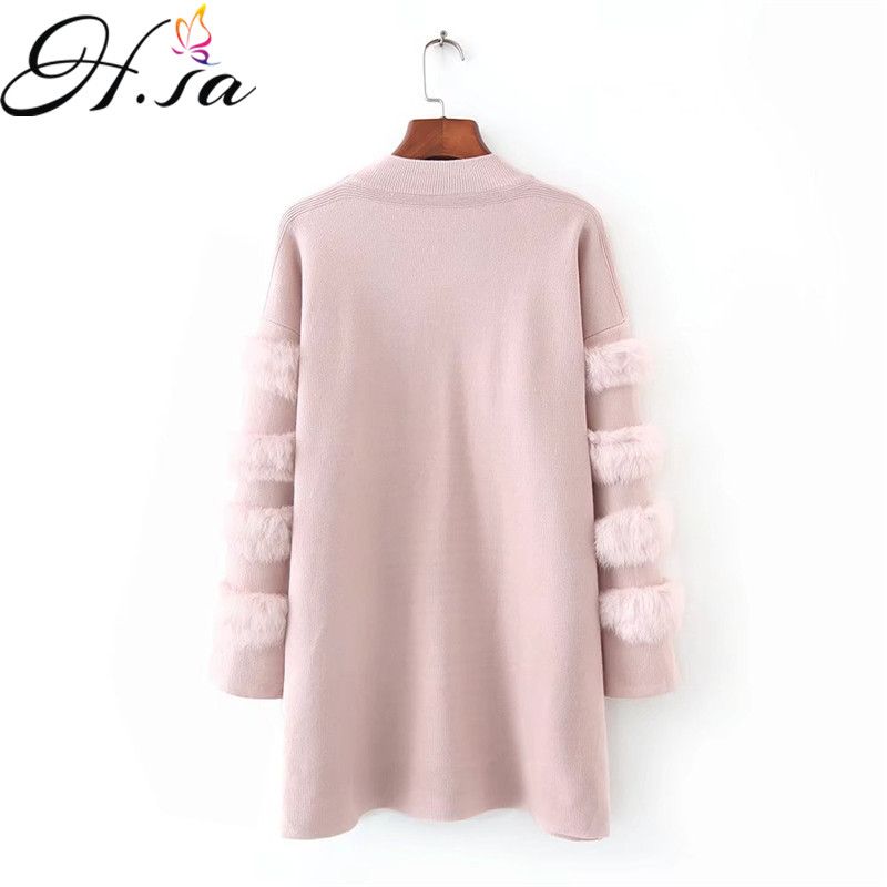 Acquistare H.SA Donna Primavera Inverno Maglioni Lunghi Maglione Dolcevita  Casual E Maglioni Maglione In Vera Pelliccia Di Coniglio Pull Pullover  Femme Economico | Consegna Veloce E Qualità | It.Dhgate