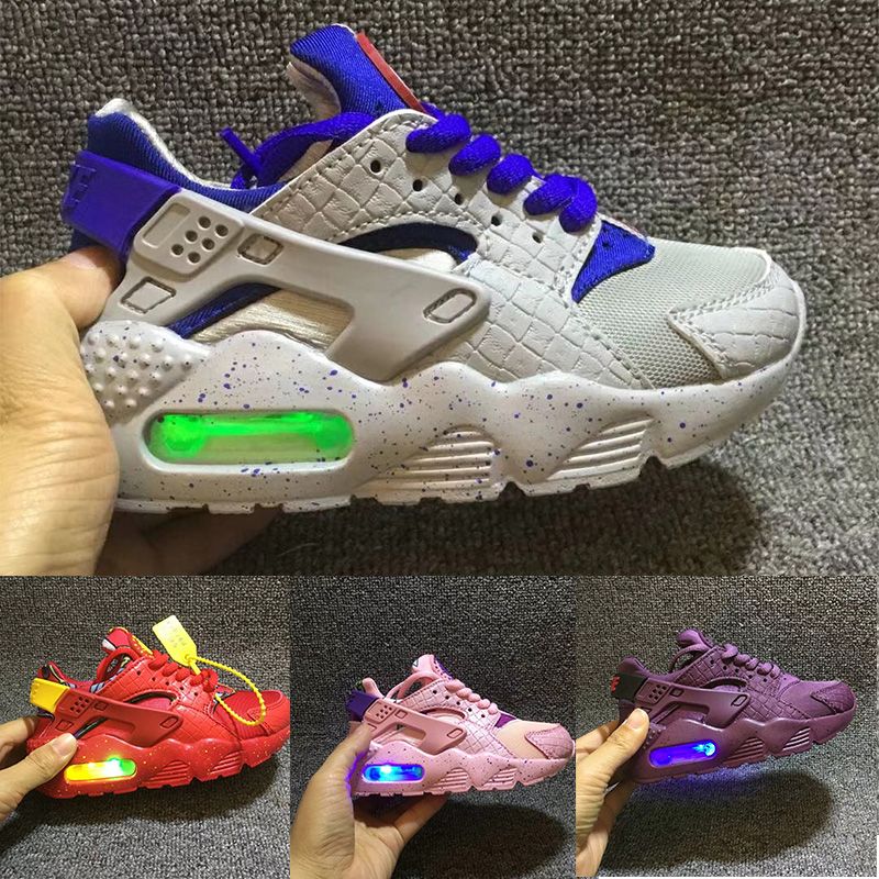 nike air huarache enfant argent