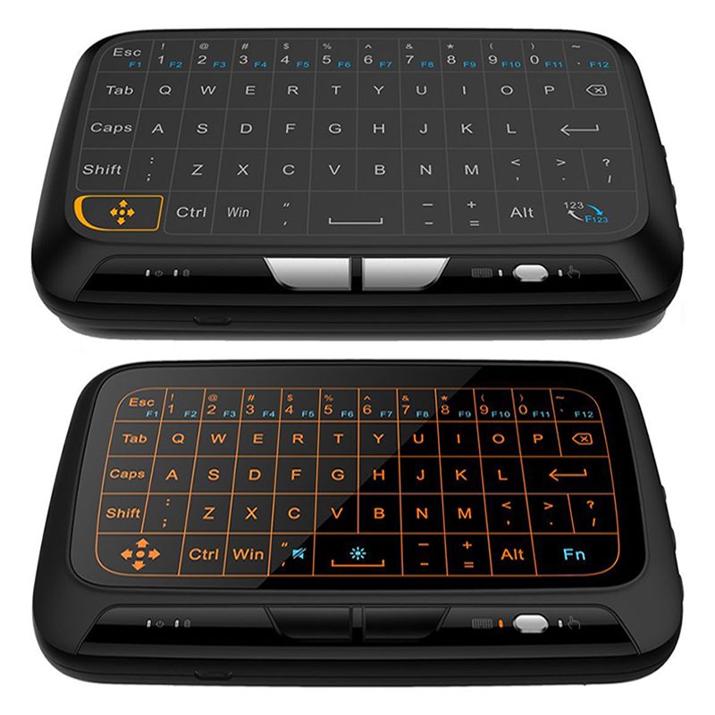 H18 H18+ Mini 2.4GHz Wireless Backlit Touchpad Keyboard Full Screen