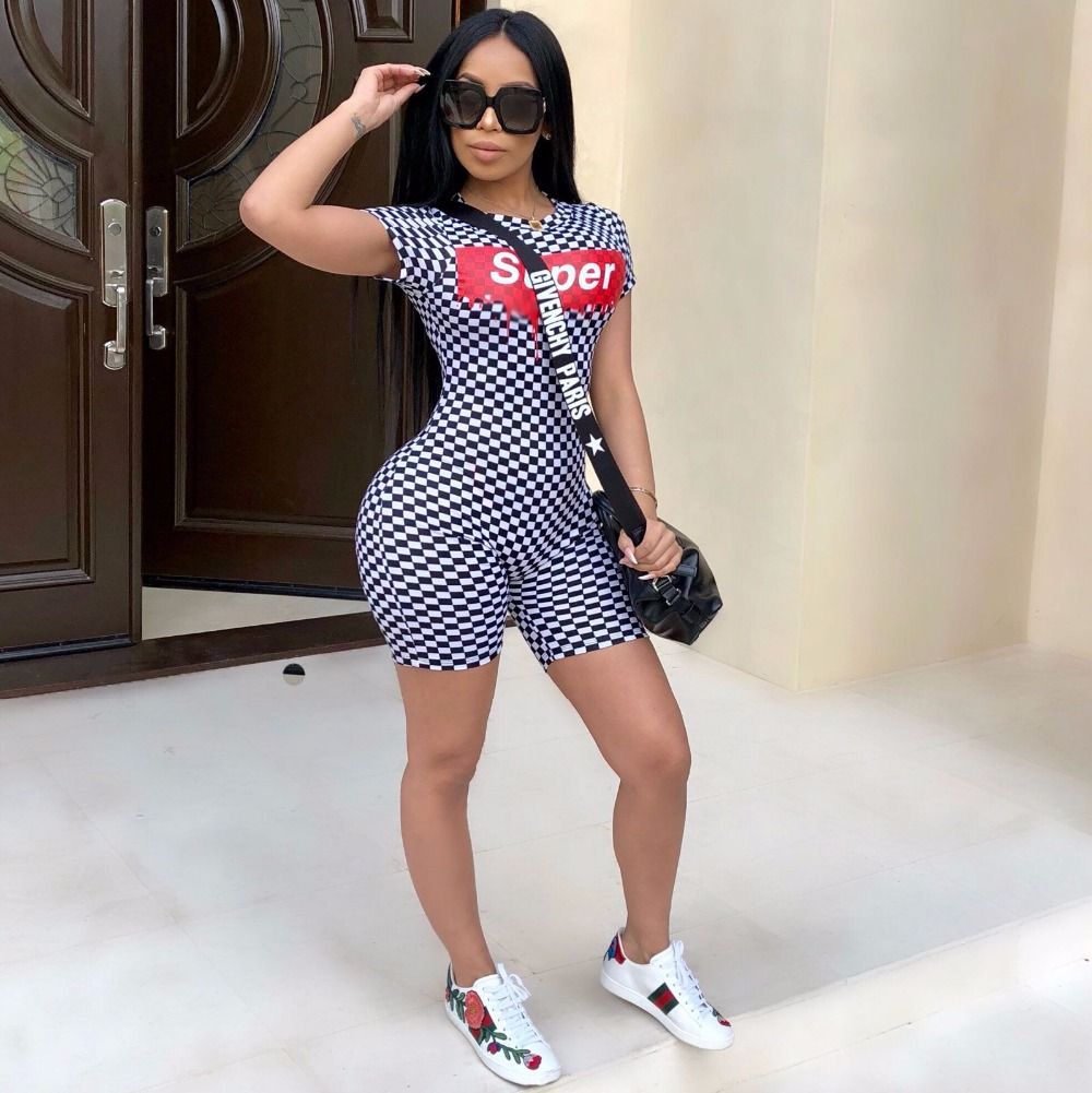 short jumpsuit with sneakers