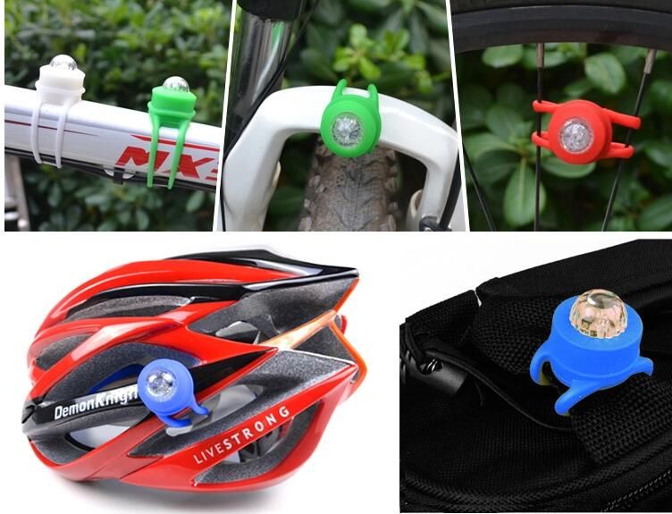 Extrbici 4pcs Bike Frog LED light Cycling silicone anteriore posteriore bicicletta luce faro di sicurezza d avvertimento lampada a clip accessori bici 