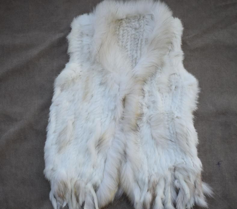 chaleco piel de conejo