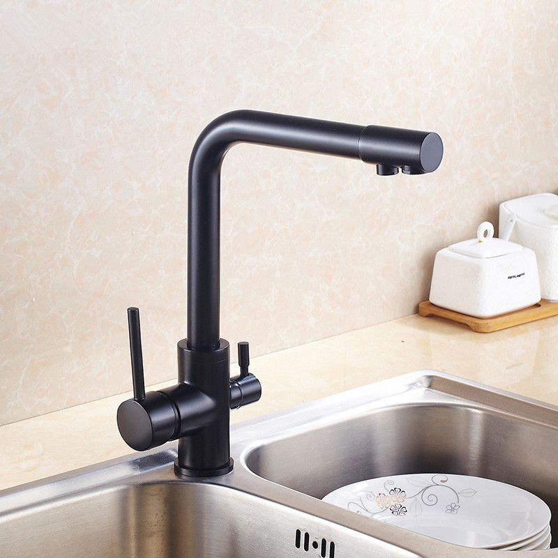 2020 Three Way Sink Mixer 3 Way Water Filter Tap Black Painted