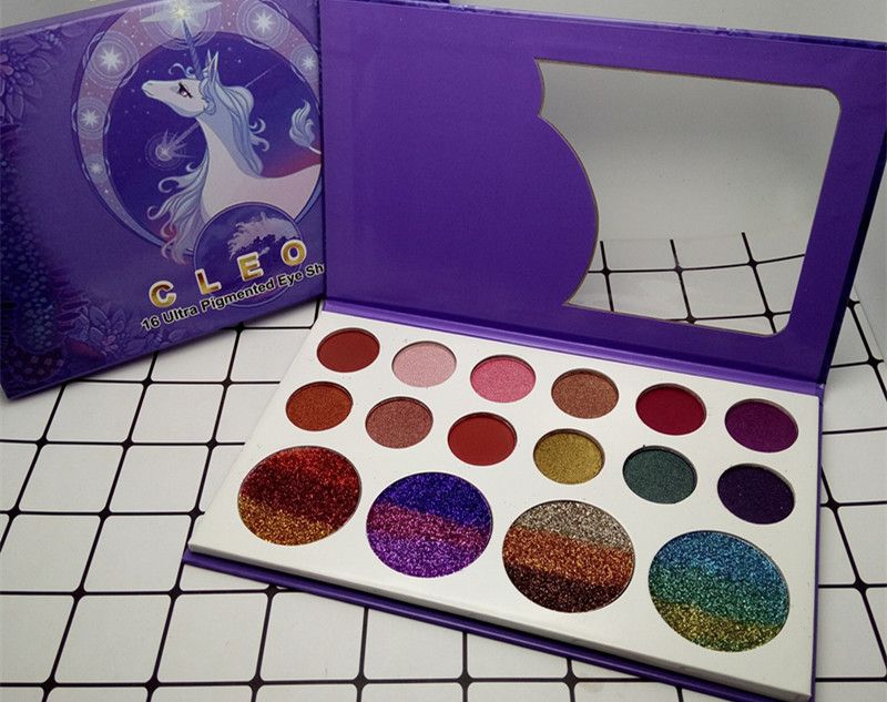 Download New CLEOF 16 Ultra Pigmented Eye Shadows Glitter Shimmer Matte Eyeshadow Palette High Quality ...