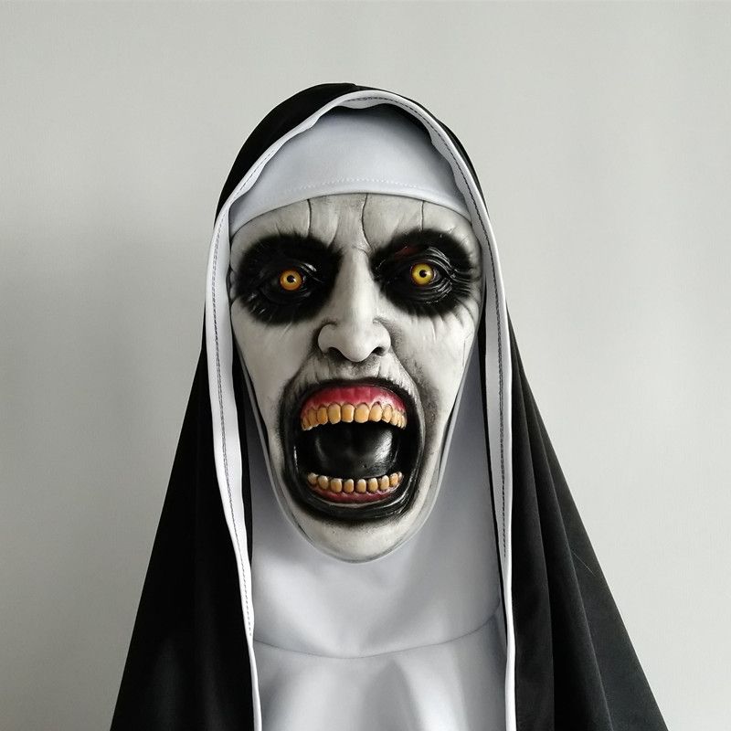 Satin Al 2018 Rahibe Korku Maskesi Cosplay Valak Korkunc Lateks