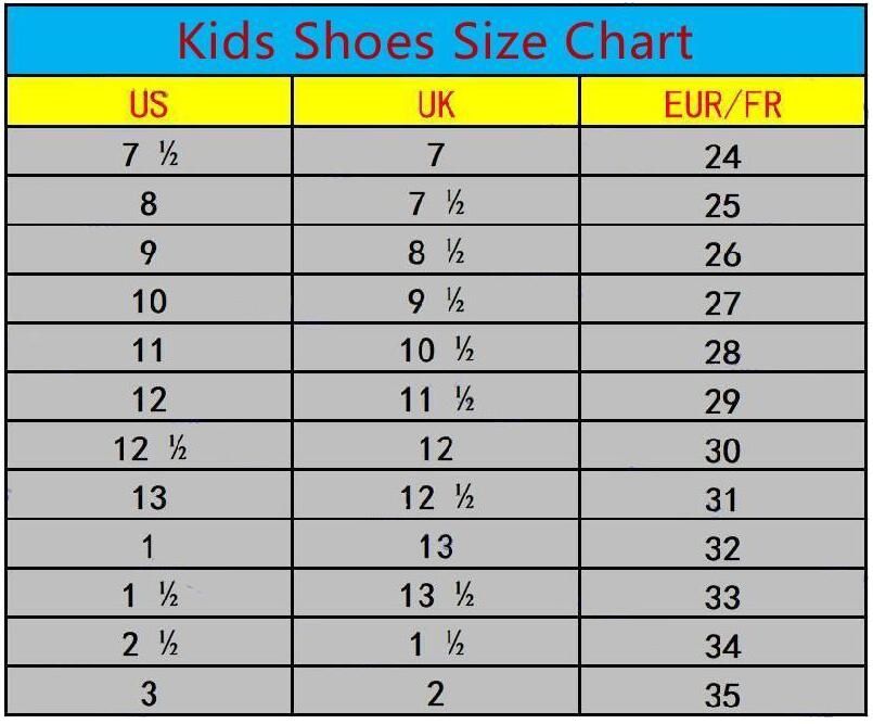 size 35 in kids shoes