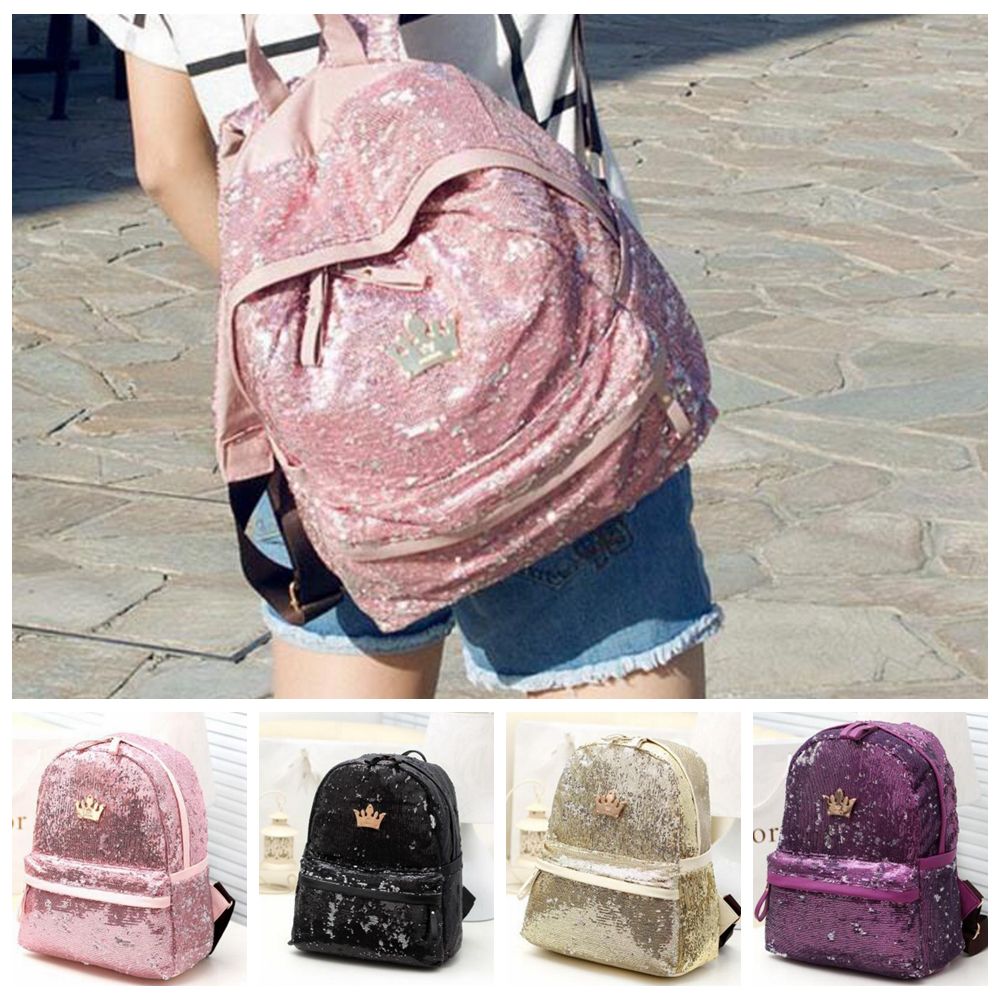 glitter school bag