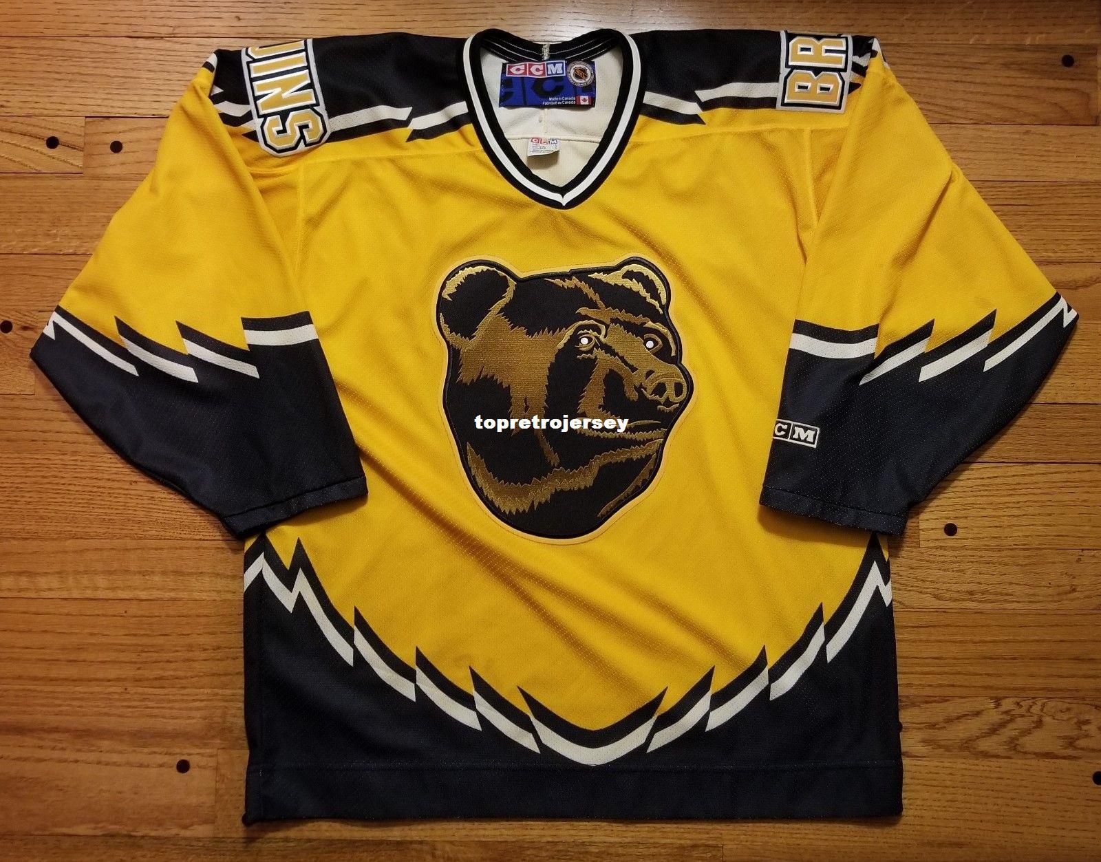boston bruins yellow jersey