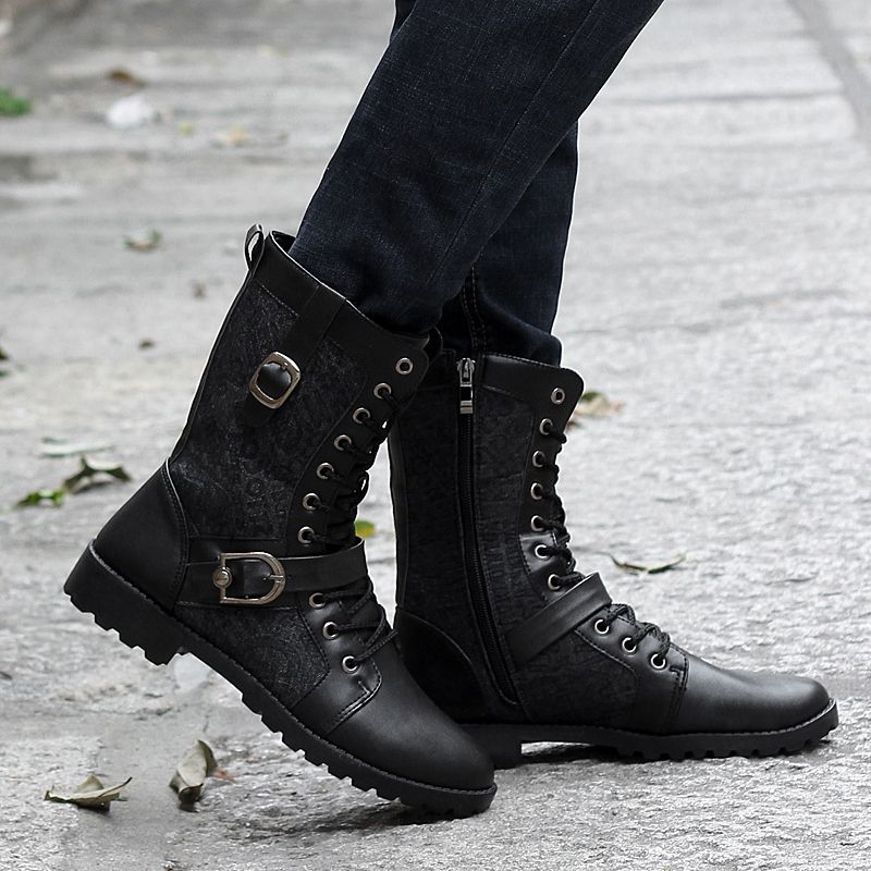 mens combat style boots