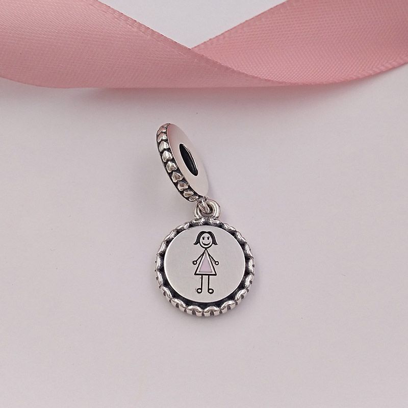 Mom Stick Figure Dangle Charm