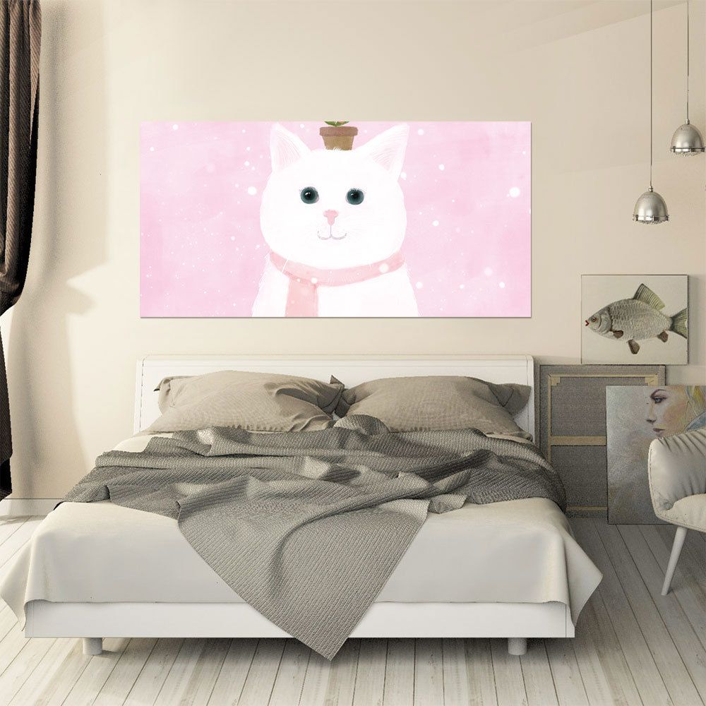 Compre Diseno De La Historieta 3d Lindo Gato Dormitorio Cabecera Pegatinas De Vinilo Decal Precioso Estilo Arte Mural De Pared Ninas Habitacion Decoracion De La Cama Decoracion Del Hogar A 27 28