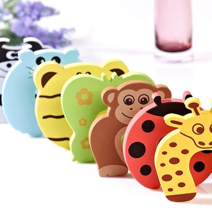 Garçon//Fille de Sécurité en Mousse Garde-Porte Doigt Protecteur Bouchons-Animal Designs