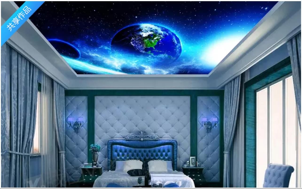 Großhandel Benutzerdefinierte Fototapete 20d Decke Wandbilder Tapete Erde Universum Sternenhimmel Wohnzimmer Schlafzimmer Zenith Wandbild Decke Papel Großhandel Benutzerdefinierte Fototapete 20d Decke Wandbilder Tapete Erde Universum Sternenhimmel Wohnzimmer Schlafzimmer Zenith Wandbild Decke Papel