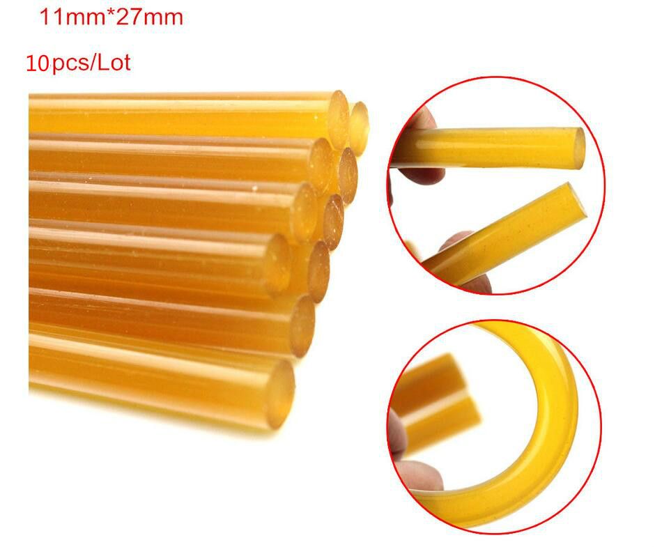 10pcs Yellow Hot Melt Glue Sticks PDR Tools For Glue Gun Paintless Dent Repair