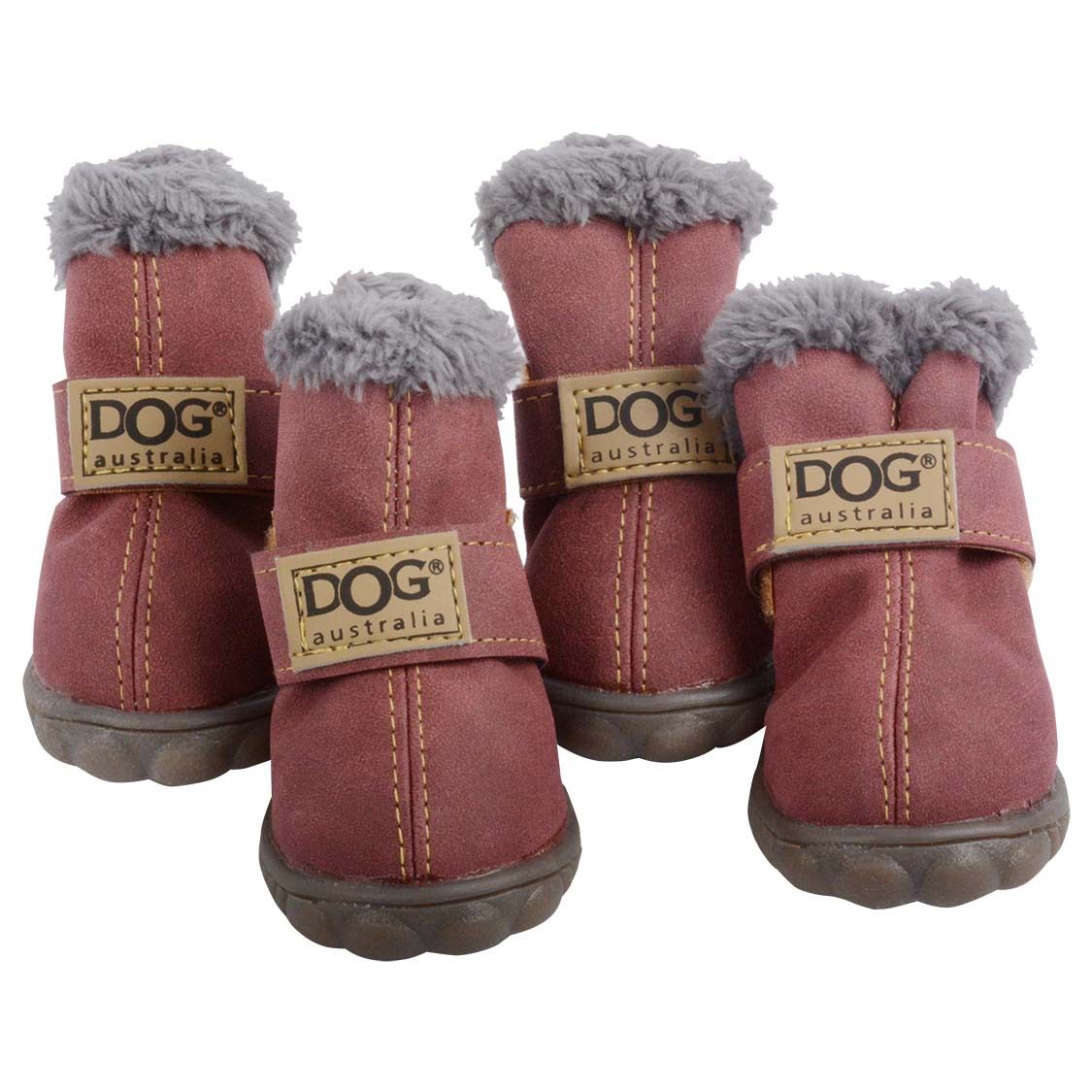 2021 Fashion Dogs Winter Snow Boots Leather Dog Shoes For Chihuahua